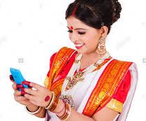 Indian house wives busy in text chatting & working women in social networking