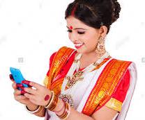 Indian house wives busy in text chatting & working women in social networking