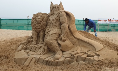 Manas’ Sand Art ‘The Power In Me’