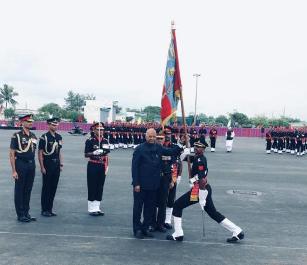 President of India Awards Colours to Corps of Army Air Defence at Gopalpur Military Station in Odisha