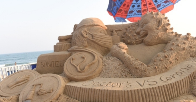 International Sand Art Exhibition in Odisha