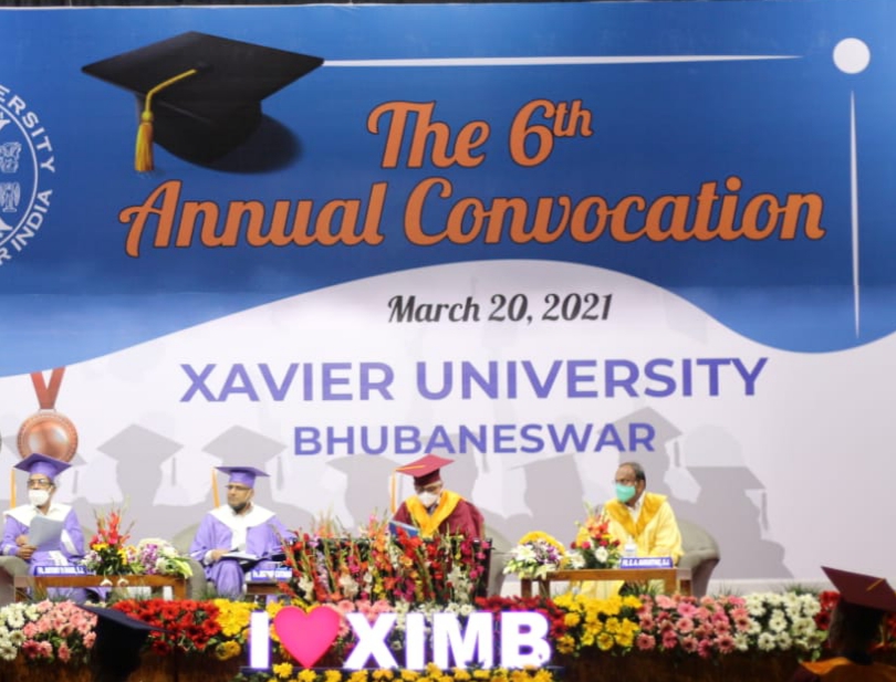 Sixth Annual Convocation of Xavier University, Bhubaneswar