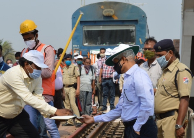 Khurda Road-Nayagarh railwayline electrification completed