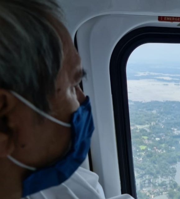 Odisha CM made aerial survey of cyclone hit areas