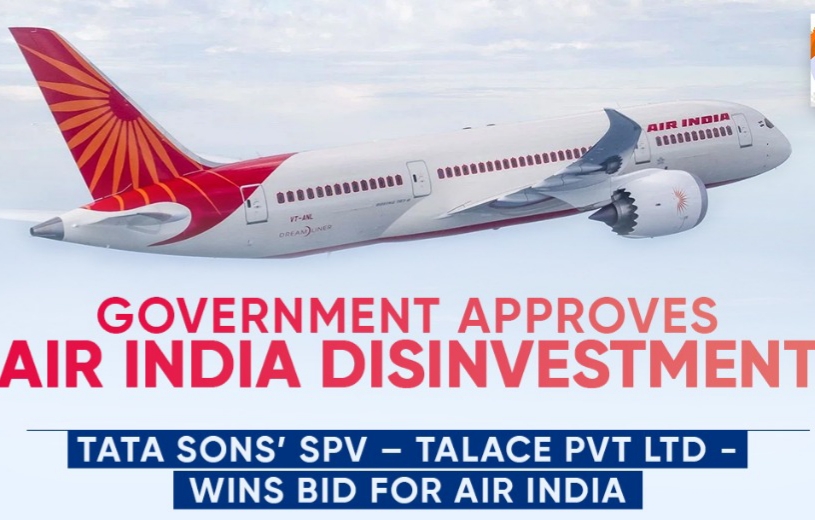 TATA WINS BID FOR AIR INDIA