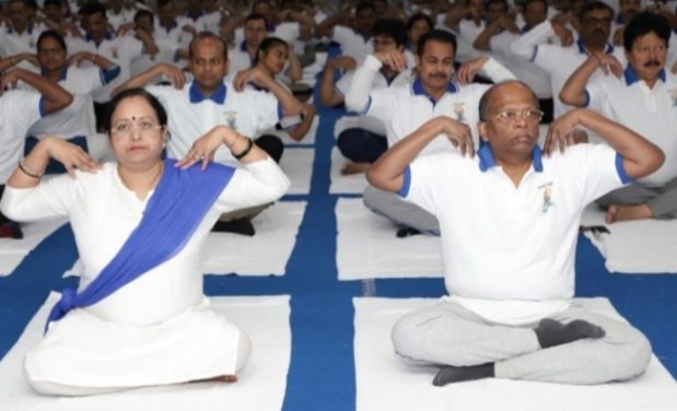 Nalco joins the nation in celebrating International Yoga Day