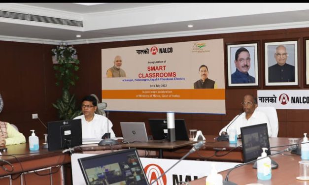 Nalco joins nation in celebrating Azadi Ka Amrit Mahotsav by launching 300 Smart Class Rooms in Govt. Schools