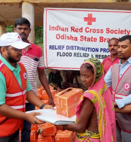 Odisha Red Cross distributes hygiene kits in flood affected areas