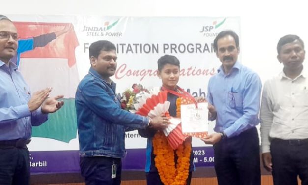 Jindal Steel & Power felicitates Moscow Wushu gold medalist Sweta Rani Mahanta