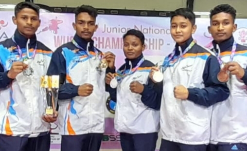 Jindal Sports Hostel athletes shine at the 22nd Junior National Wushu Championship