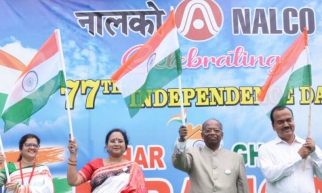 Nalco celebrated 77th Independence Day with patriotic fervor