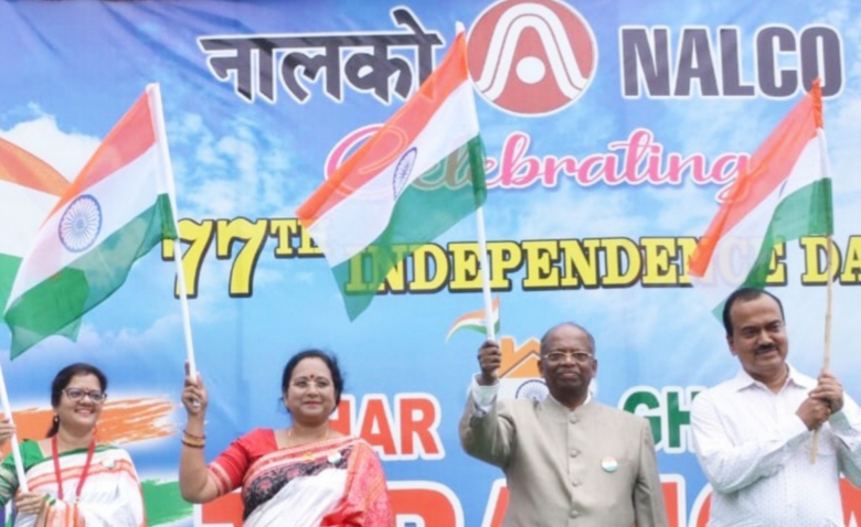 Nalco celebrated 77th Independence Day with patriotic fervor
