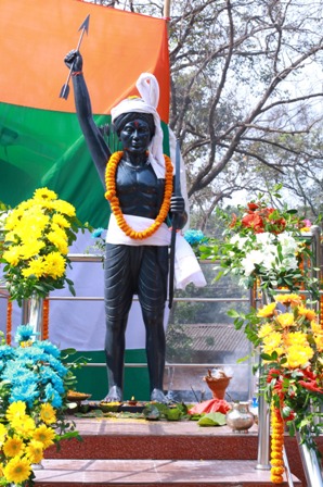 Birsa Munda Statue Installed at Joda