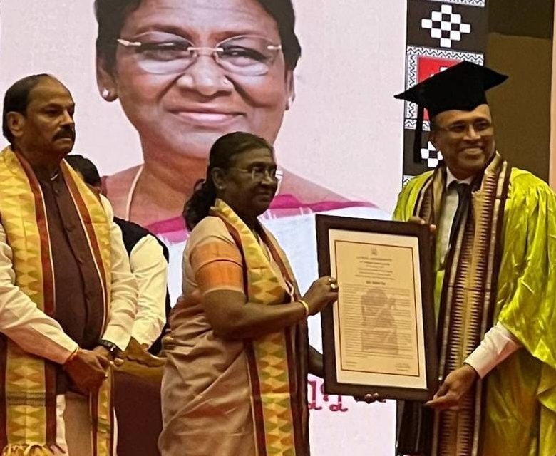 Hindalco MD Satish Pai conferred Honorary Doctorate Degree by President of India