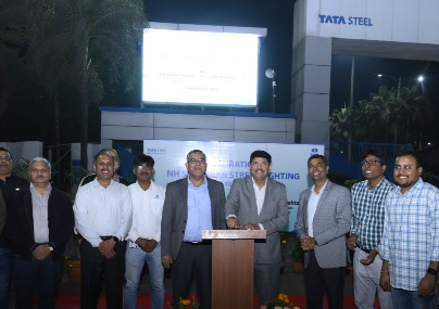 Tata Steel Meramandali dedicates NH-55 lighting & starts pond renovation village Sarpa