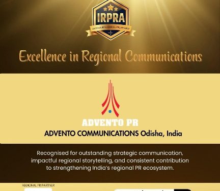 Advento Communications, Bijayeeta & Pabita bag  Regional PR Award 2025