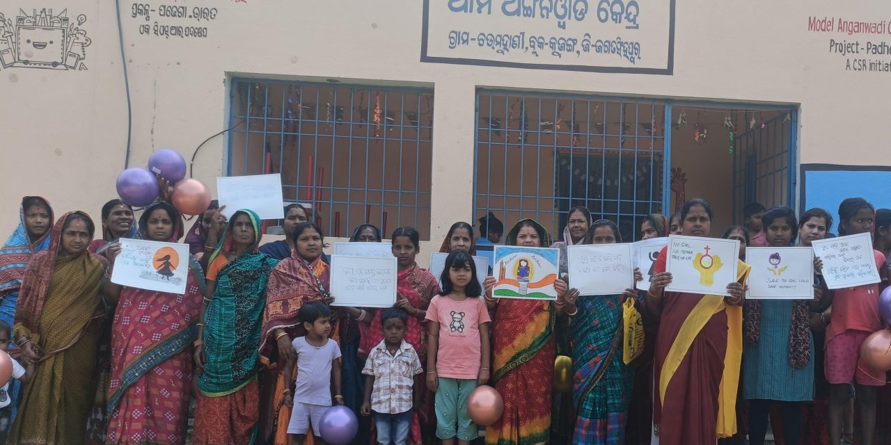 AM/NS India observed National Girl Child Day in Anganwadi Centres